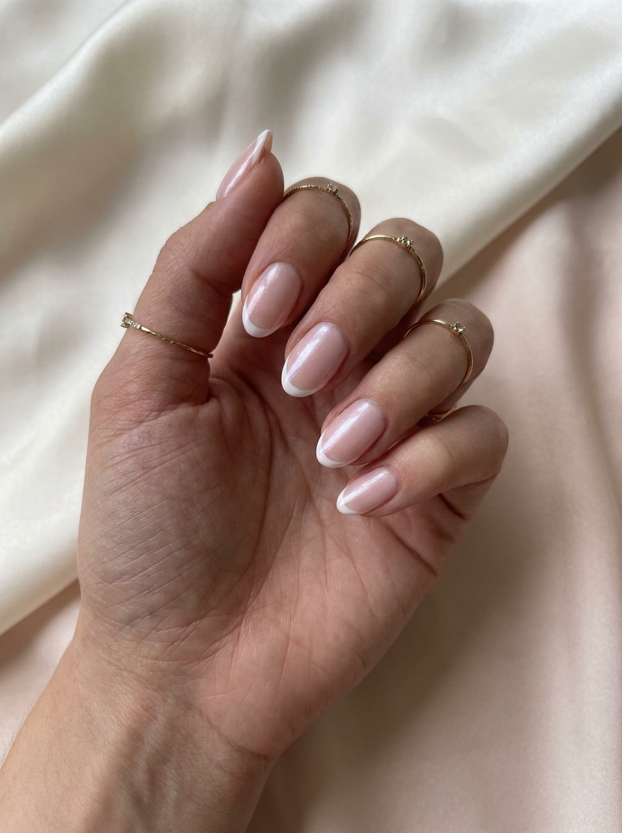Pink Pearl French Nails als Hellrosa Nägel Inspiration 2026